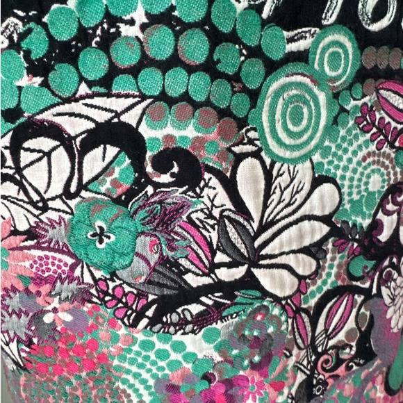 Axara Paris Cotton Black Floral Embroidered Mini Dress Sz 36 - Picture 3 of 7